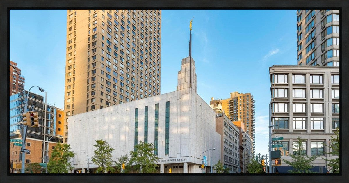 Manhattan Temple Golden Hour Gallery Wrap