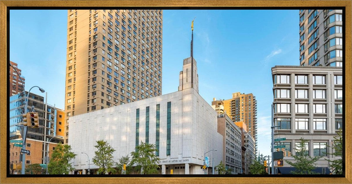 Manhattan Temple Golden Hour Gallery Wrap