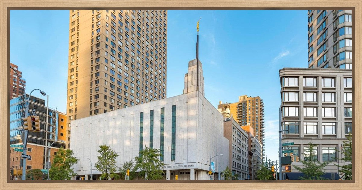 Manhattan Temple Golden Hour Gallery Wrap