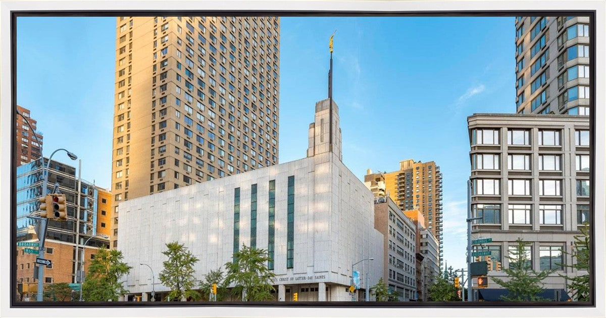 Manhattan Temple Golden Hour Gallery Wrap