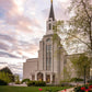 Boston Temple Spring Tulips