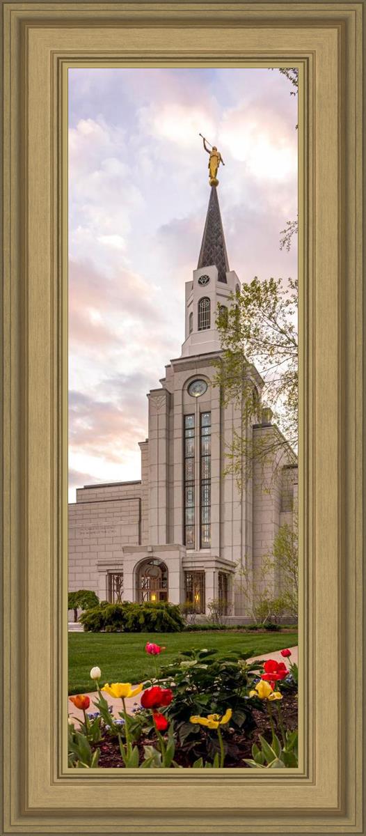 Boston Temple Spring Tulips