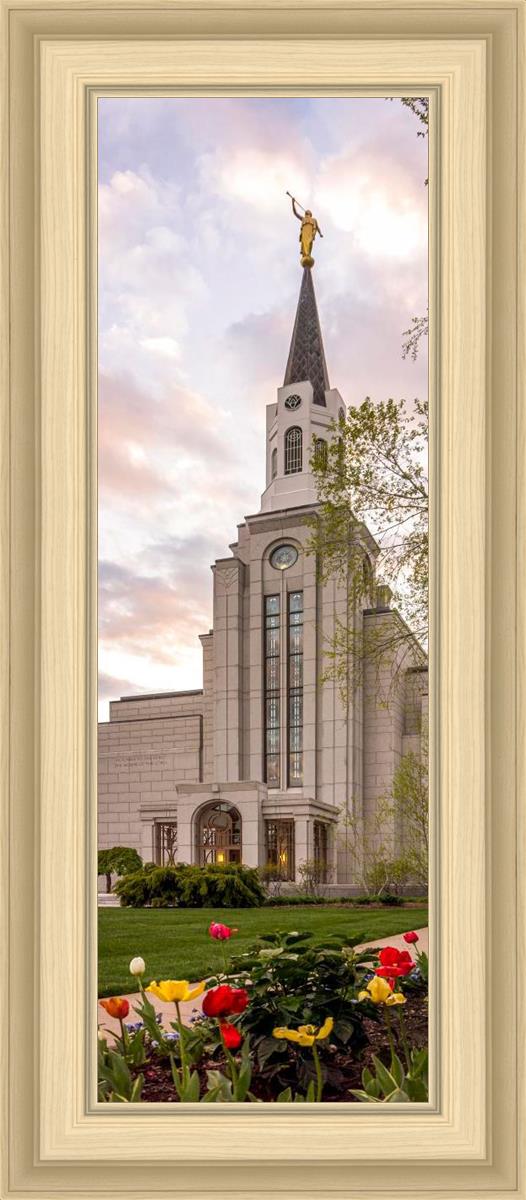 Boston Temple Spring Tulips