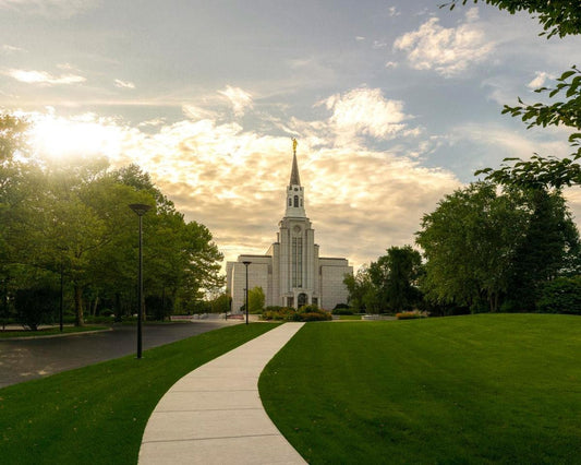 Boston Temple Summer Glow Gallery Wrap