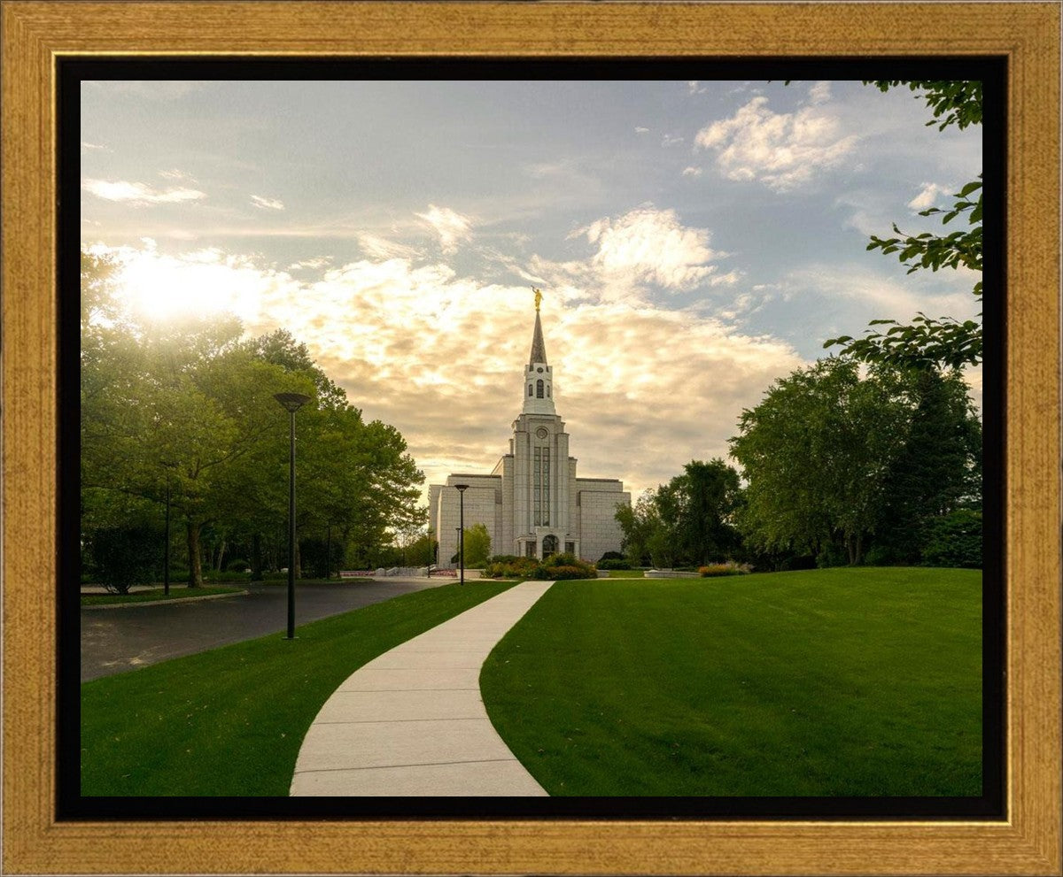 Boston Temple Summer Glow Gallery Wrap