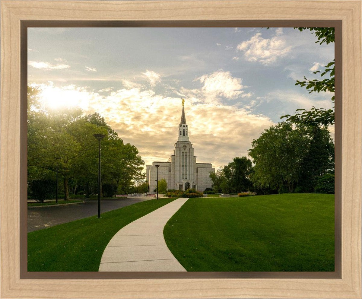 Boston Temple Summer Glow Gallery Wrap