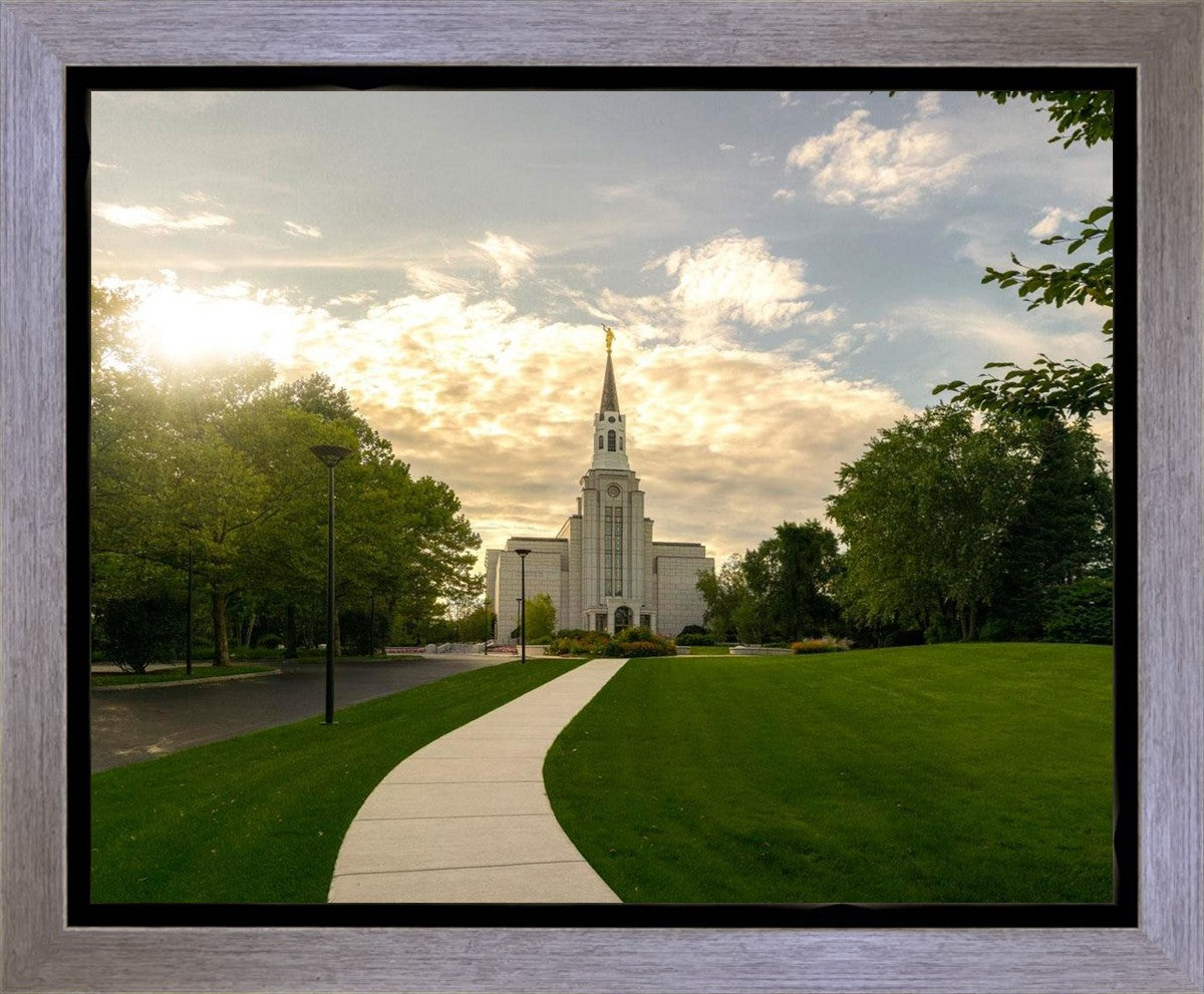 Boston Temple Summer Glow Gallery Wrap