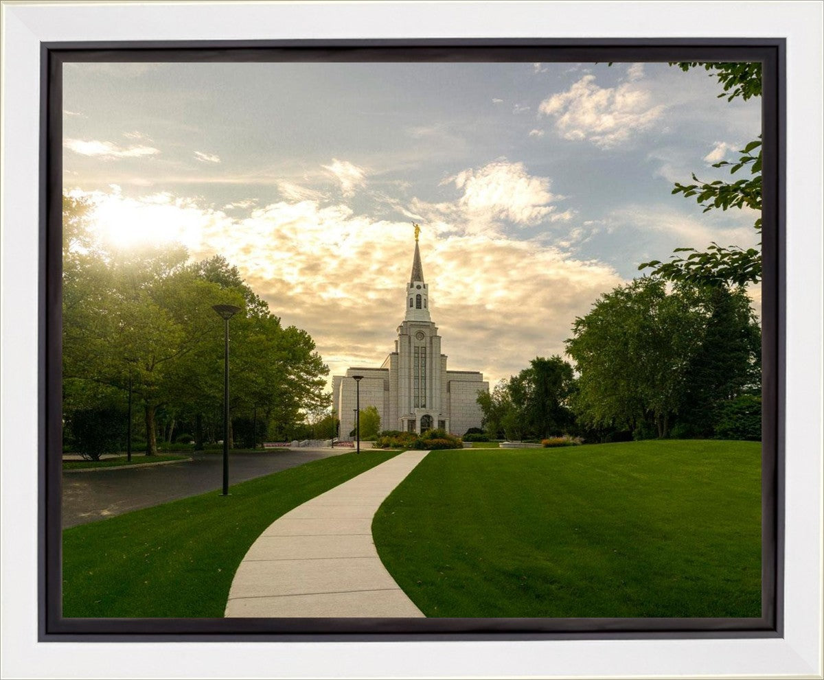 Boston Temple Summer Glow Gallery Wrap