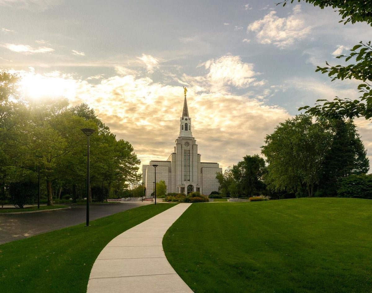 Boston Temple Summer Glow Gallery Wrap