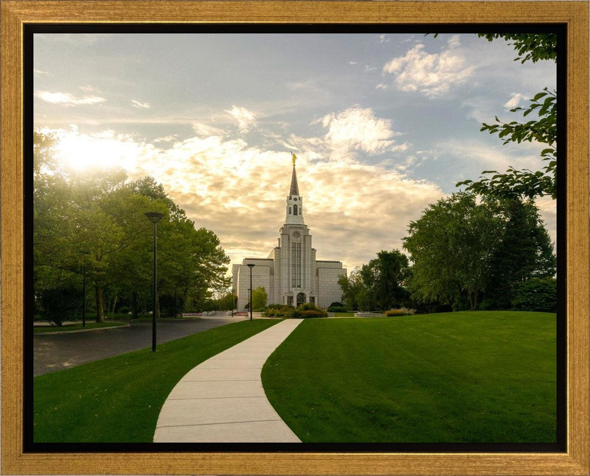 Boston Temple Summer Glow Gallery Wrap