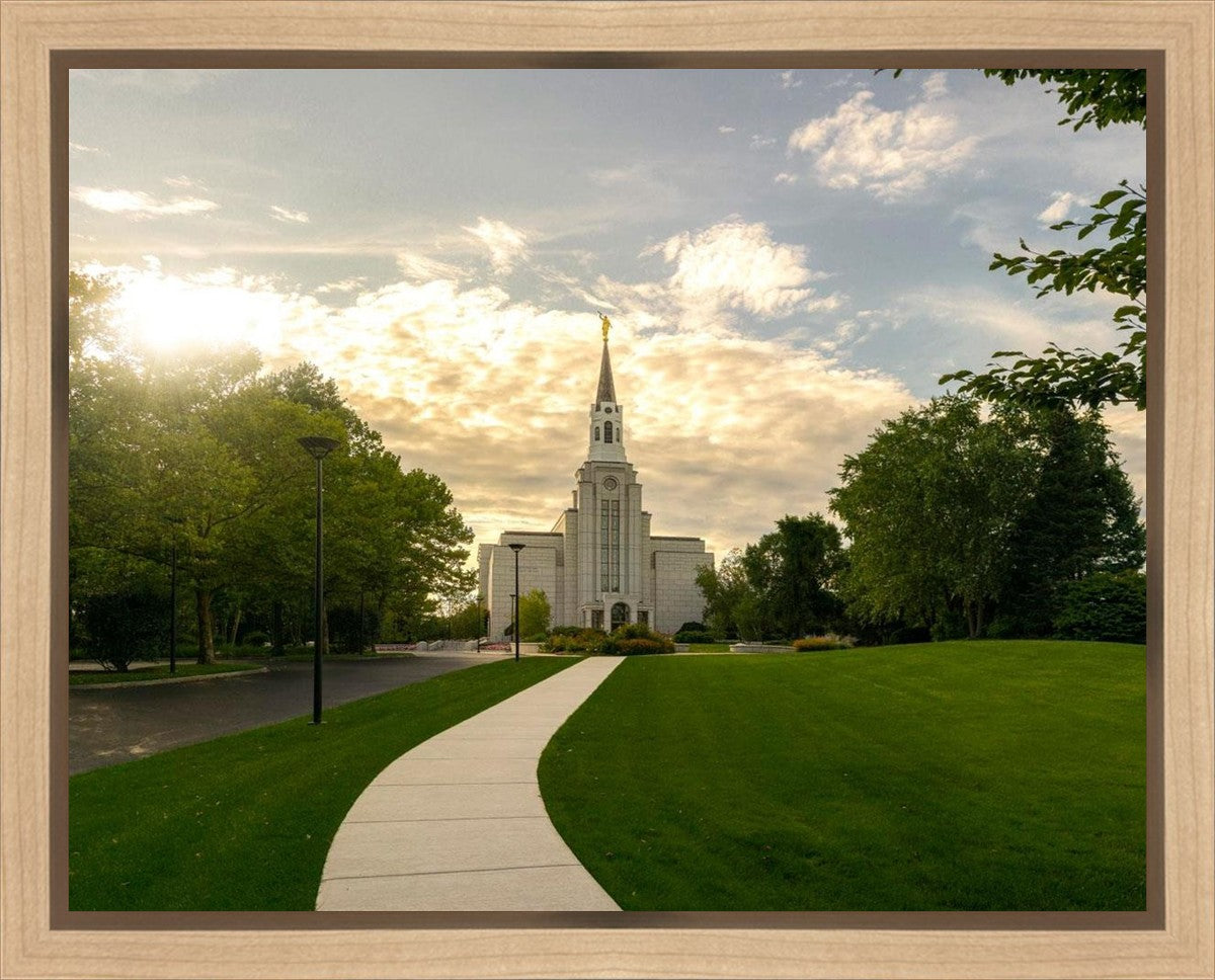Boston Temple Summer Glow Gallery Wrap