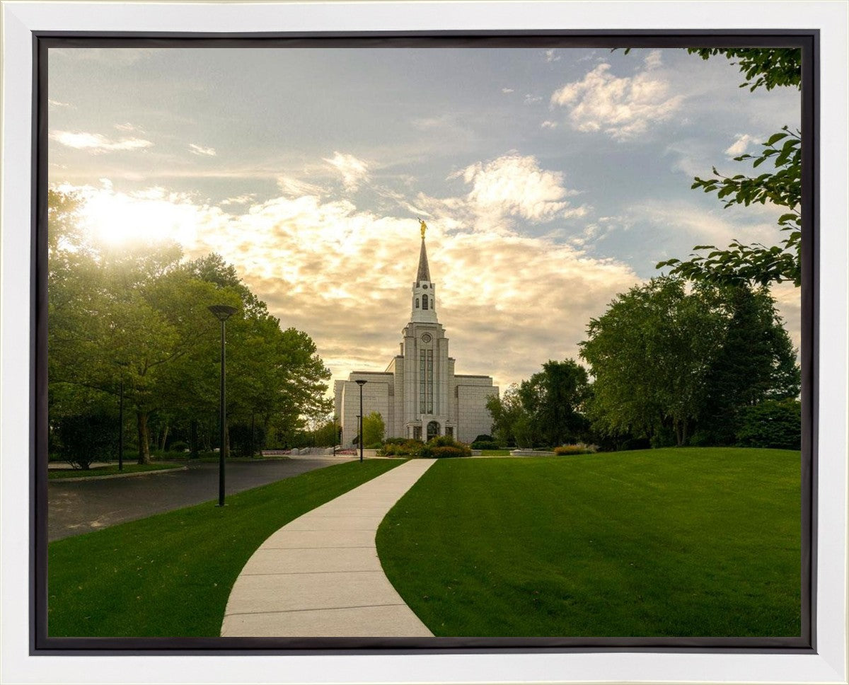 Boston Temple Summer Glow Gallery Wrap