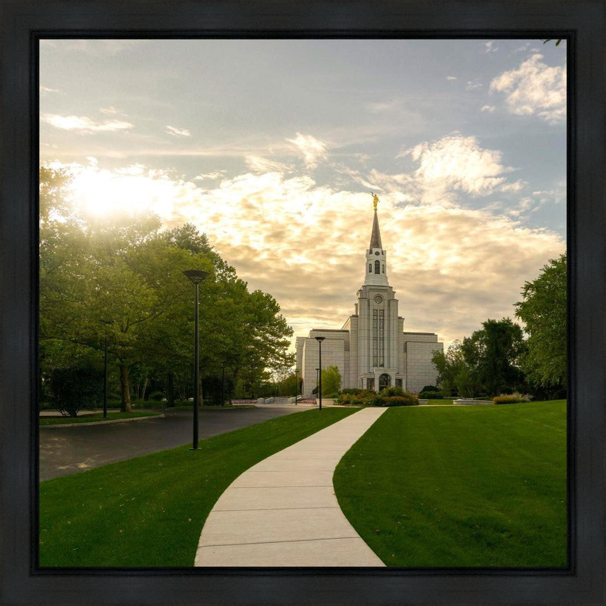 Boston Temple Summer Glow Gallery Wrap