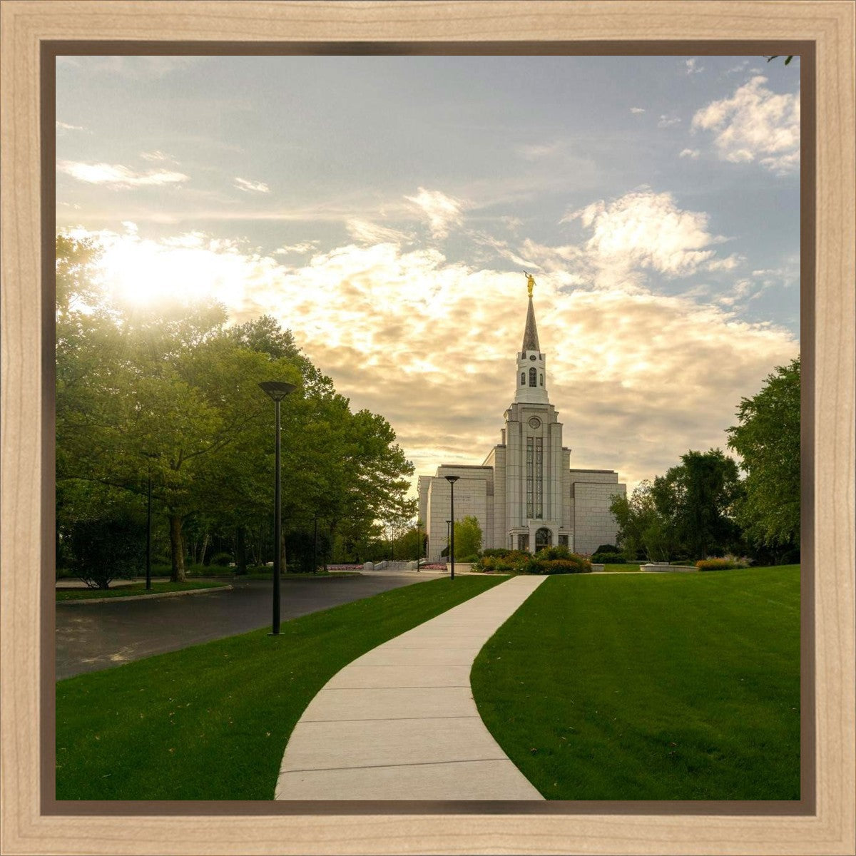 Boston Temple Summer Glow Gallery Wrap