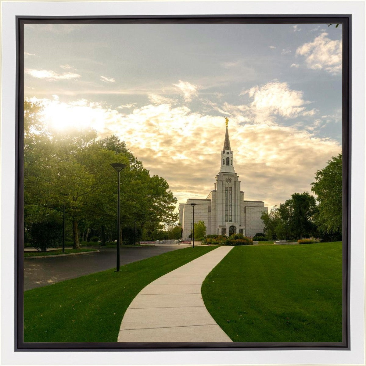 Boston Temple Summer Glow Gallery Wrap