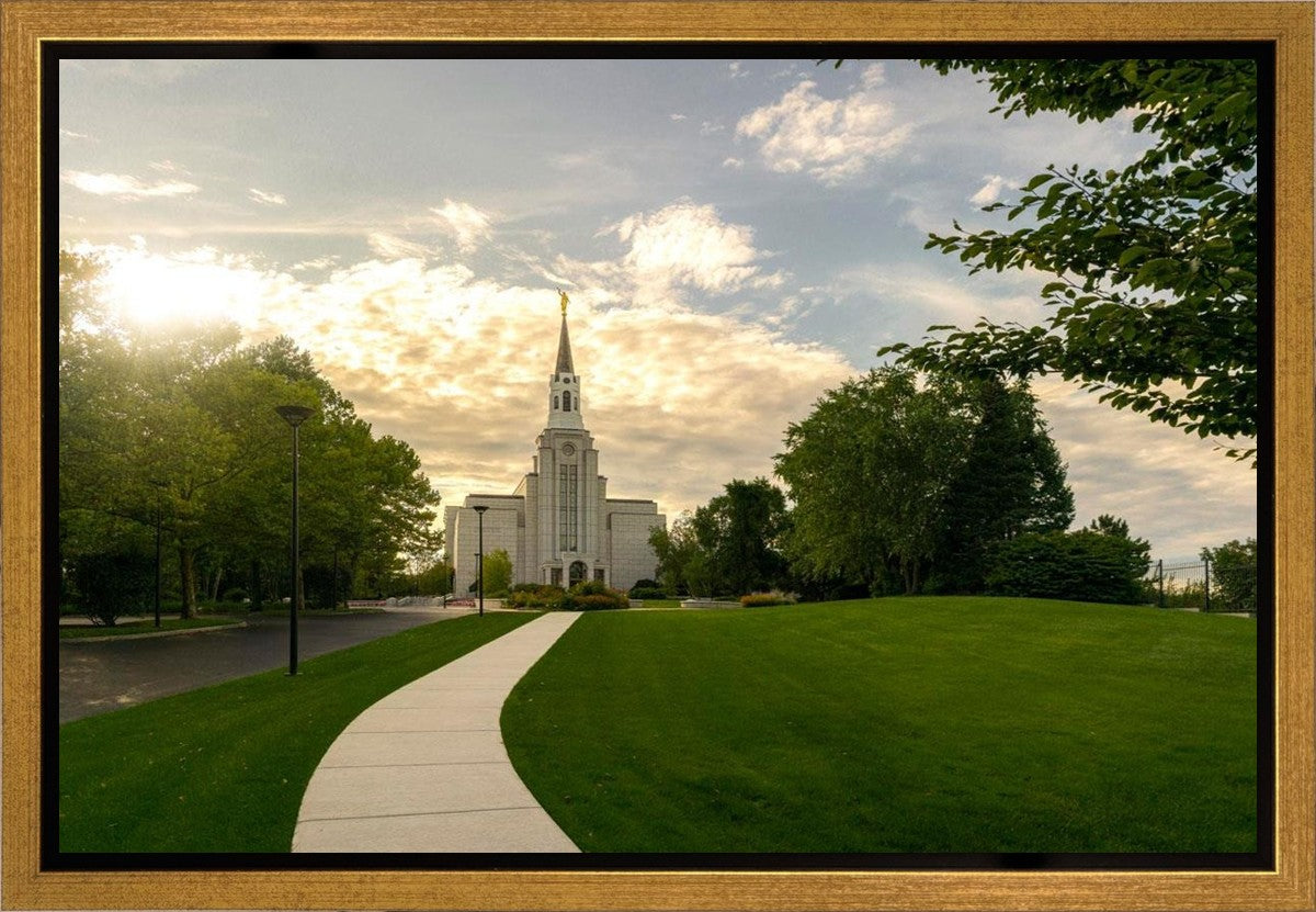 Boston Temple Summer Glow Gallery Wrap