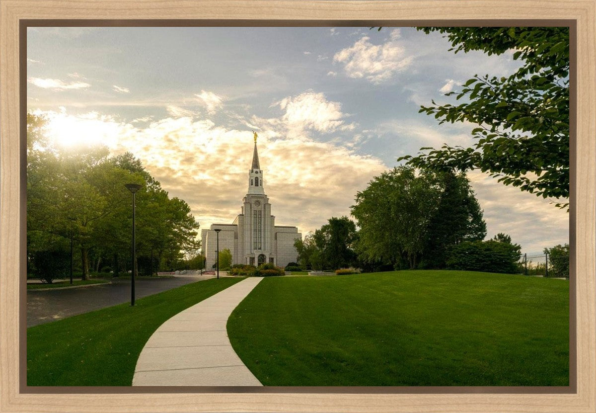 Boston Temple Summer Glow Gallery Wrap
