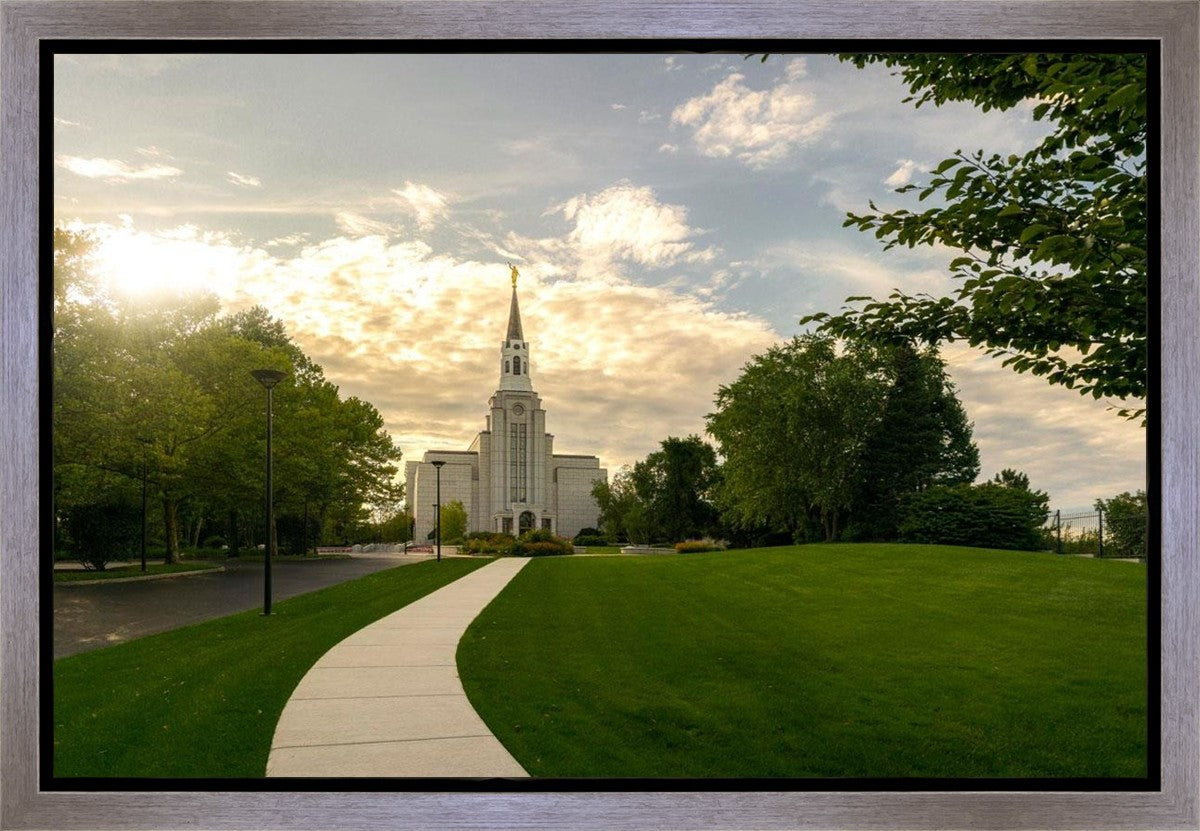 Boston Temple Summer Glow Gallery Wrap