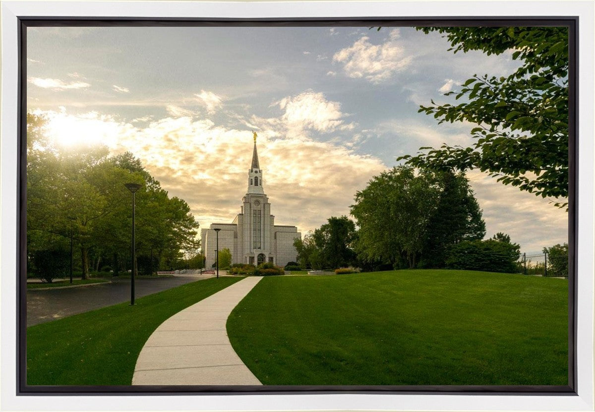 Boston Temple Summer Glow Gallery Wrap