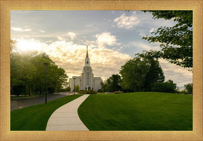 Boston Temple Summer Glow