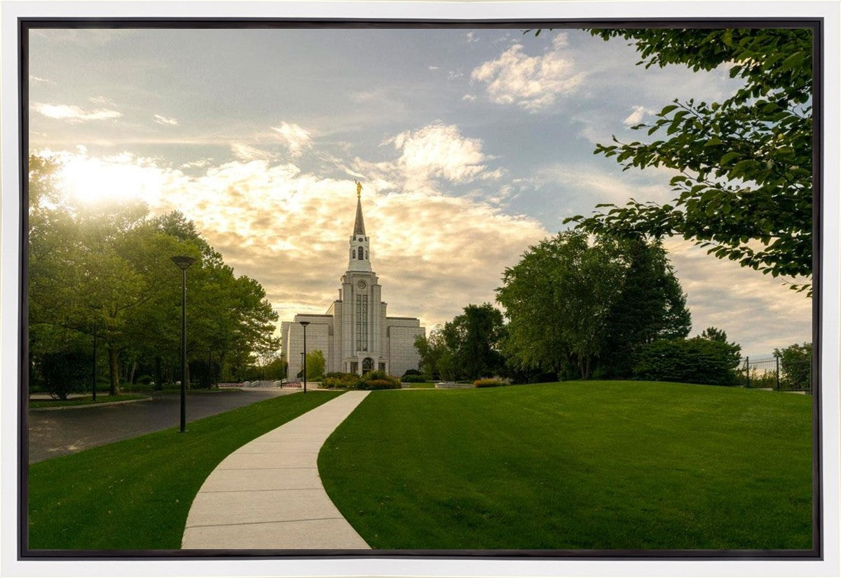 Boston Temple Summer Glow Gallery Wrap