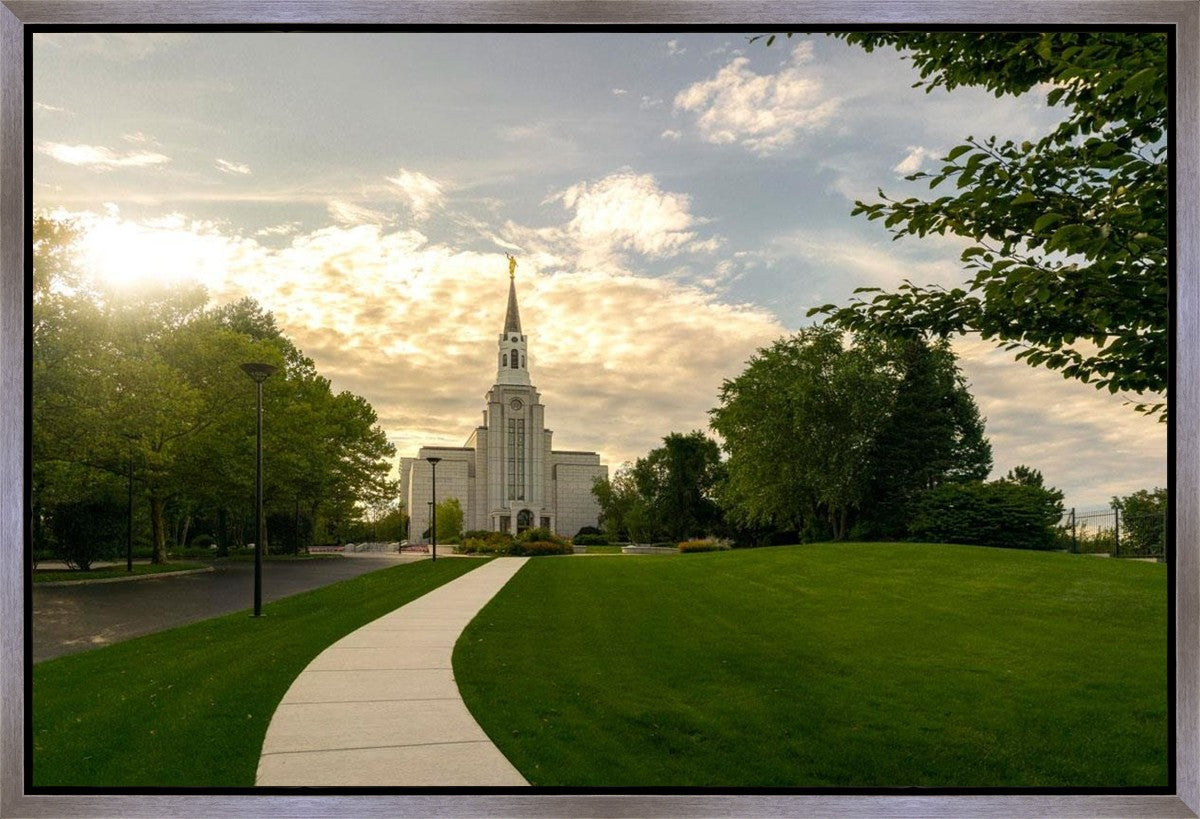 Boston Temple Summer Glow Gallery Wrap