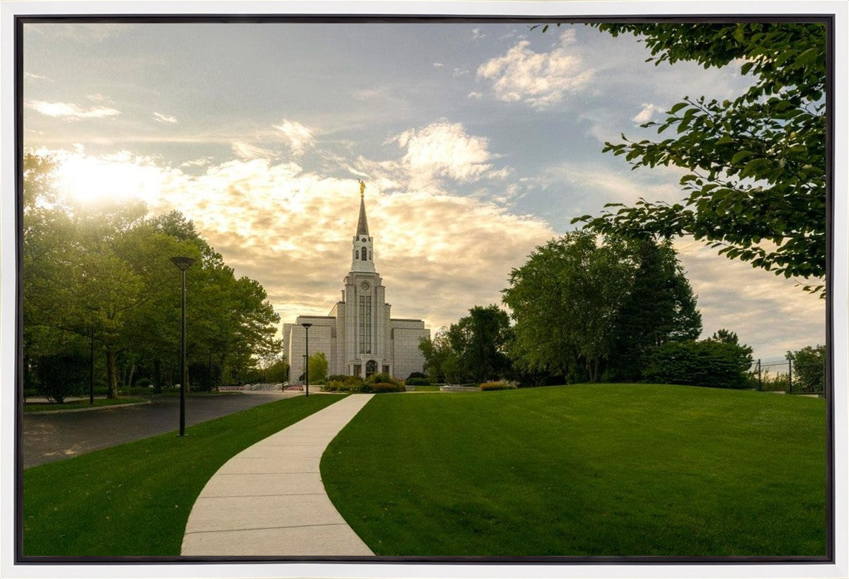 Boston Temple Summer Glow Gallery Wrap