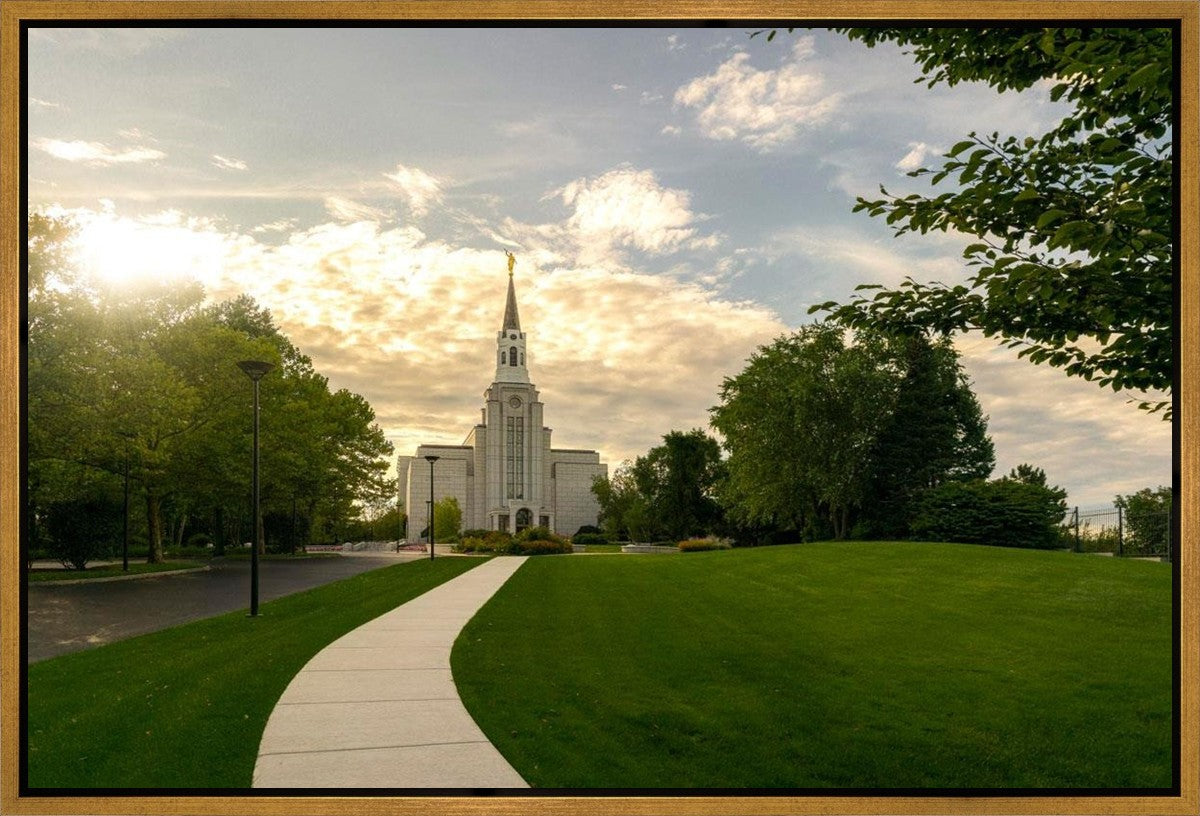 Boston Temple Summer Glow Gallery Wrap