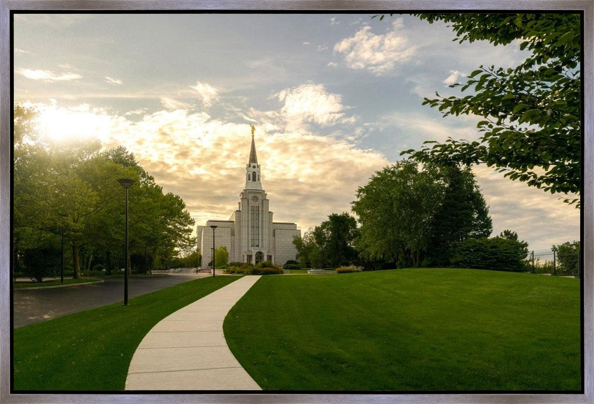 Boston Temple Summer Glow Gallery Wrap