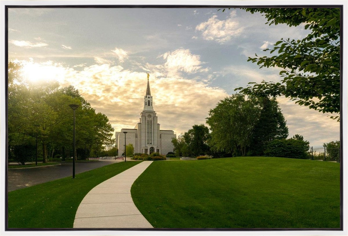 Boston Temple Summer Glow Gallery Wrap