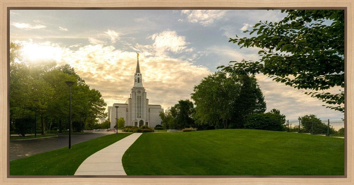 Boston Temple Summer Glow Gallery Wrap
