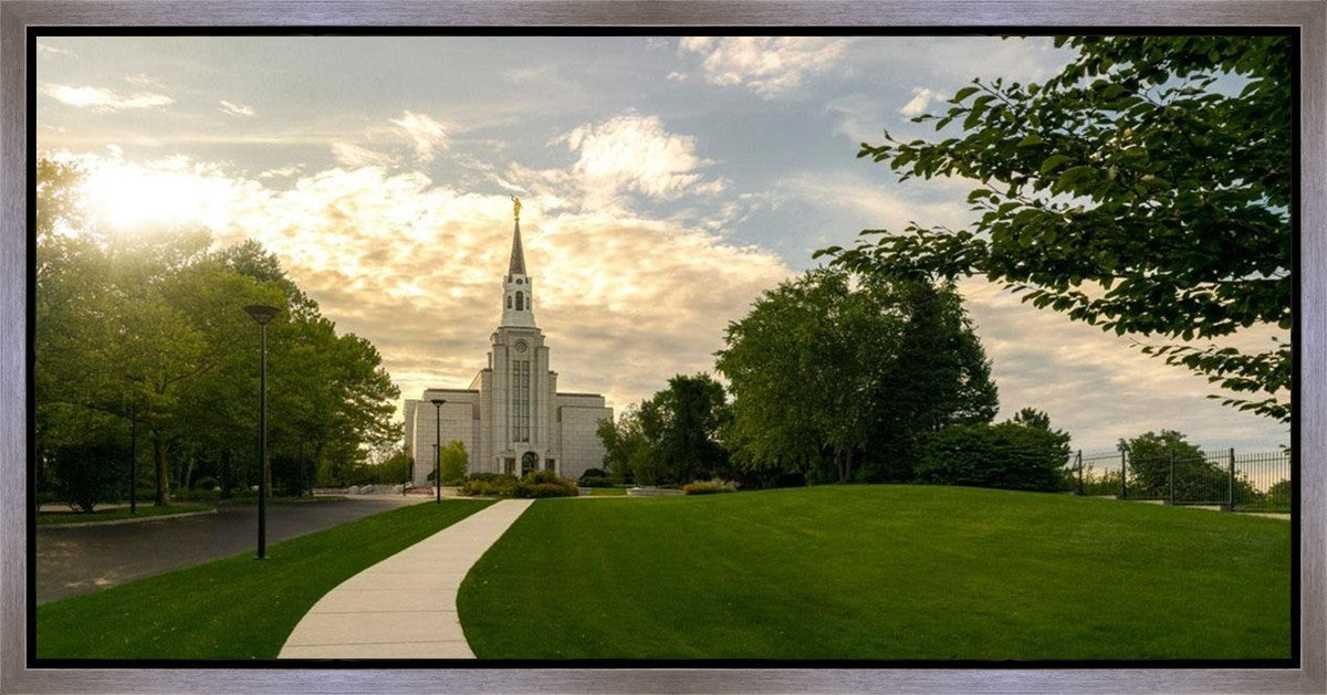 Boston Temple Summer Glow Gallery Wrap