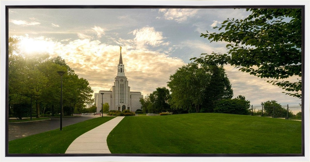 Boston Temple Summer Glow Gallery Wrap