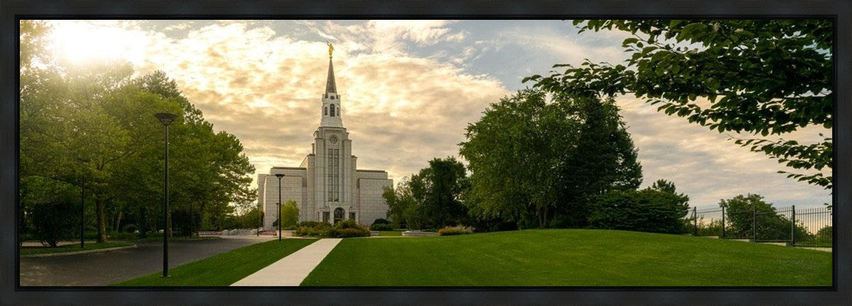 Boston Temple Summer Glow Gallery Wrap