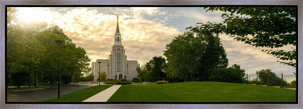 Boston Temple Summer Glow Gallery Wrap
