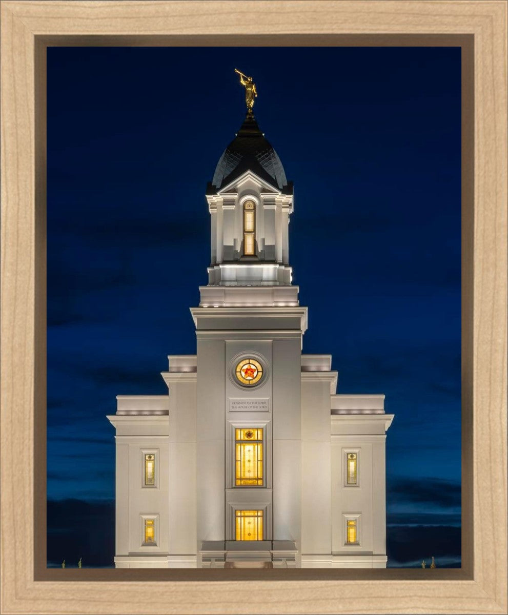 Cedar City Temple Eternal Light Vertical Gallery Wrap