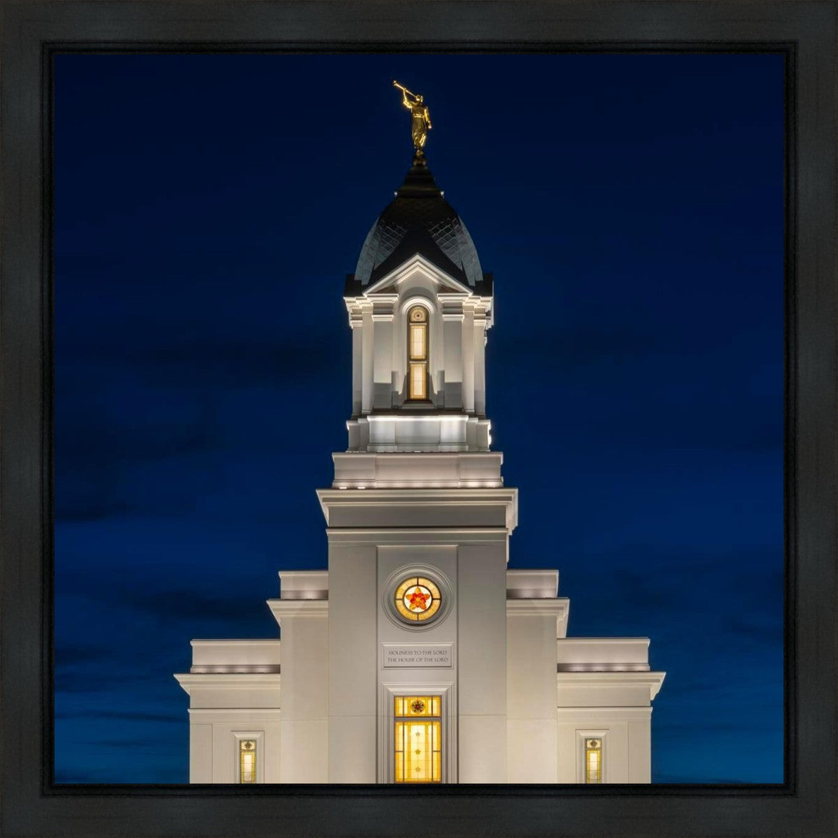 Cedar City Temple Eternal Light Vertical Gallery Wrap