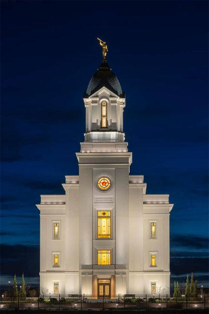Cedar City Temple Eternal Light Vertical