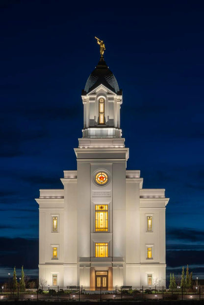Cedar City Temple Eternal Light Vertical