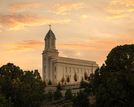 Cedar City Temple Blessings From Above Gallery Wrap