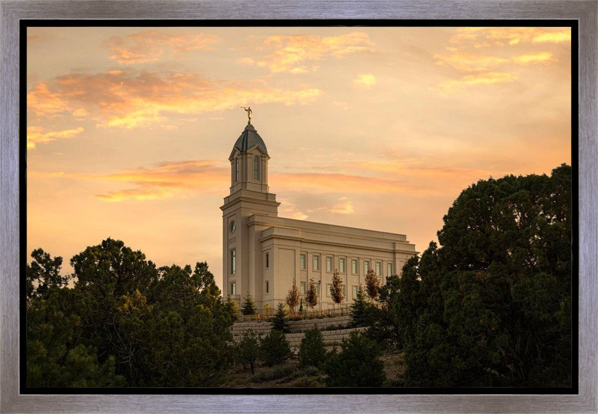 Cedar City Temple Blessings From Above Gallery Wrap