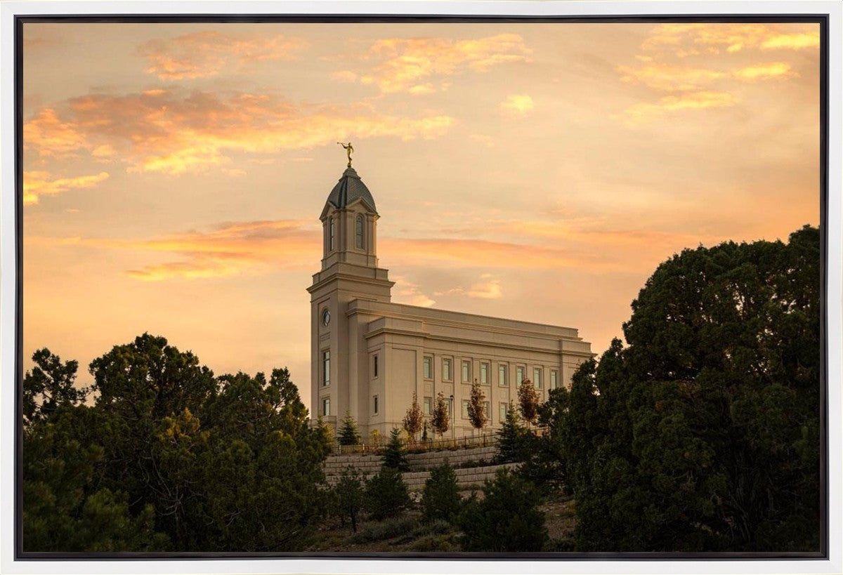 Cedar City Temple Blessings From Above Gallery Wrap
