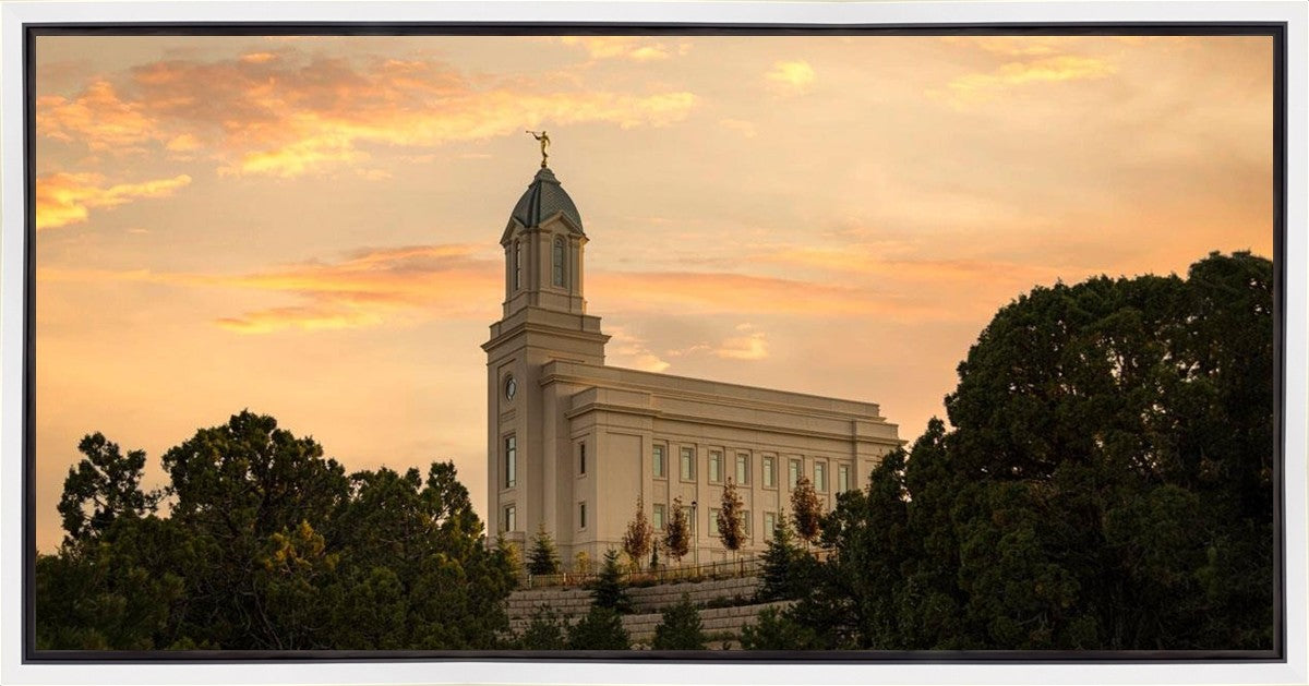 Cedar City Temple Blessings From Above Gallery Wrap