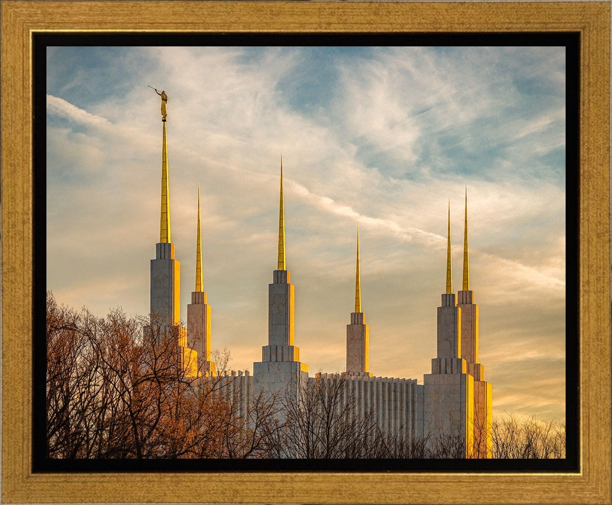 Golden Hour Washington DC Temple Gallery Wrap