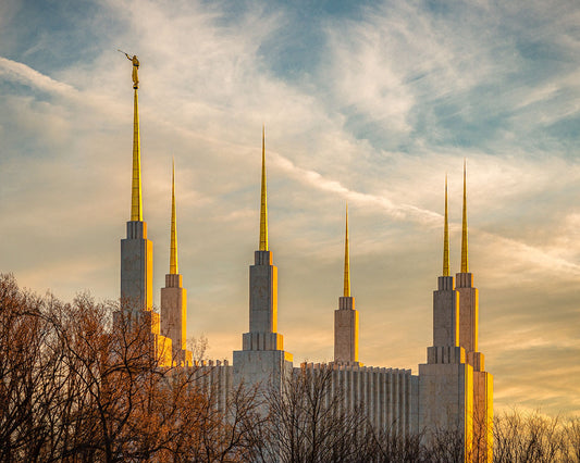 Golden Hour Washington DC Temple
