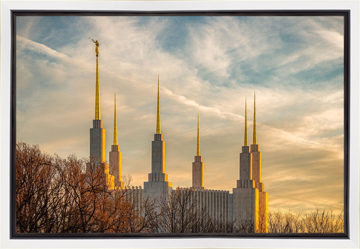 Golden Hour Washington DC Temple Gallery Wrap