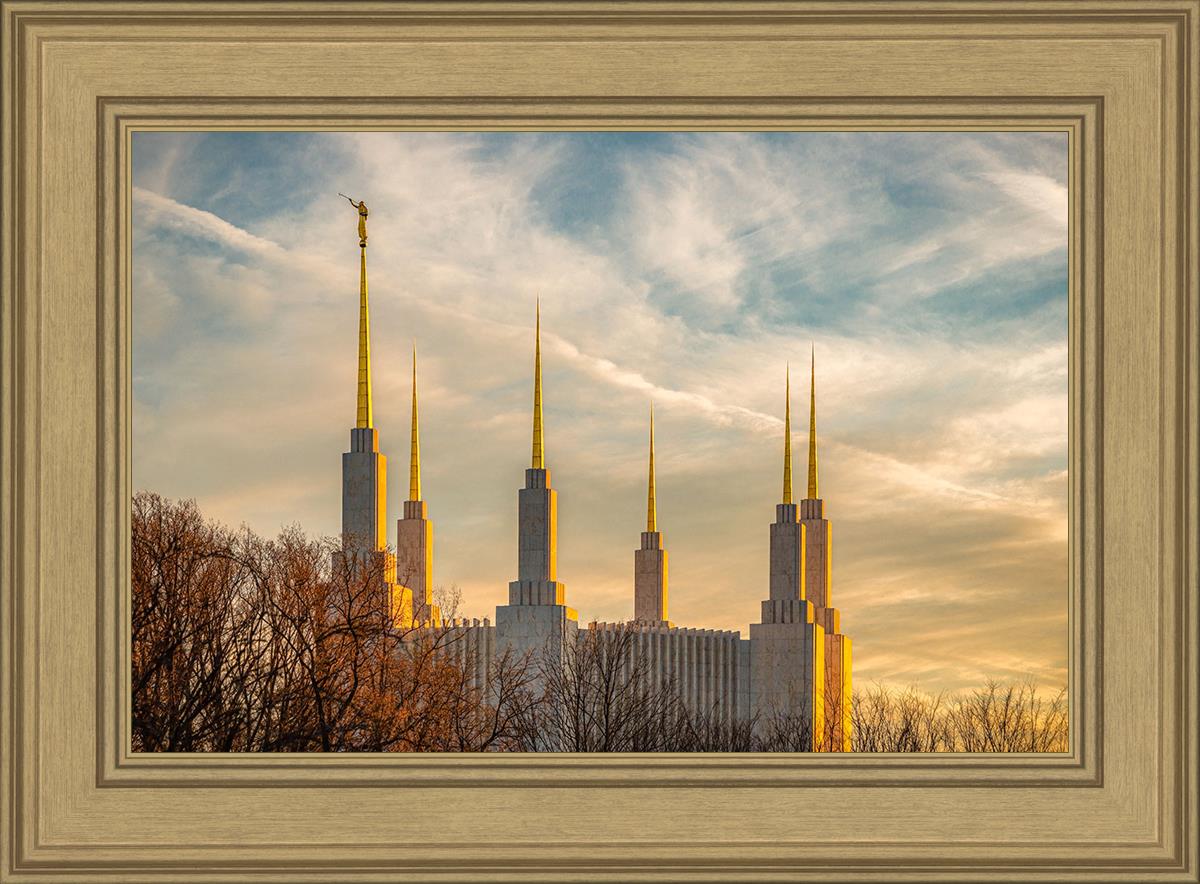 Golden Hour Washington DC Temple