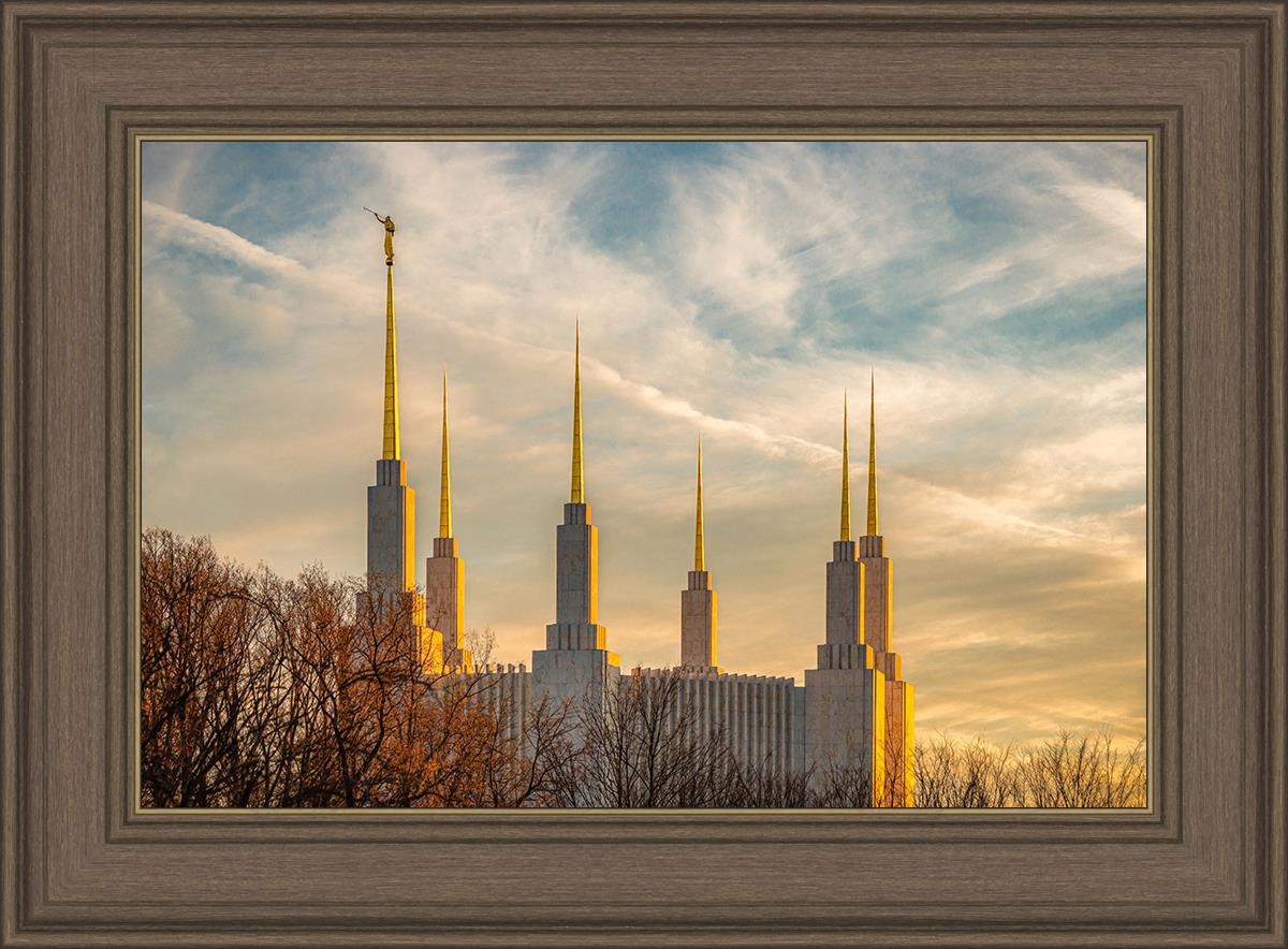 Golden Hour Washington DC Temple