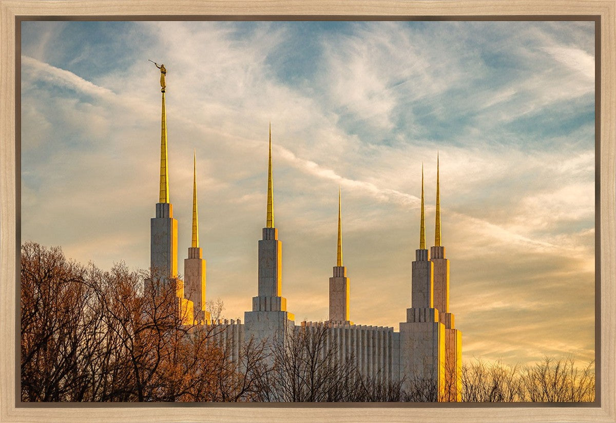 Golden Hour Washington DC Temple Gallery Wrap