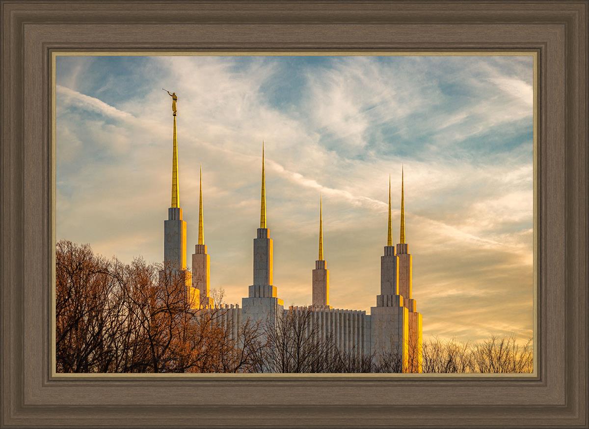 Golden Hour Washington DC Temple